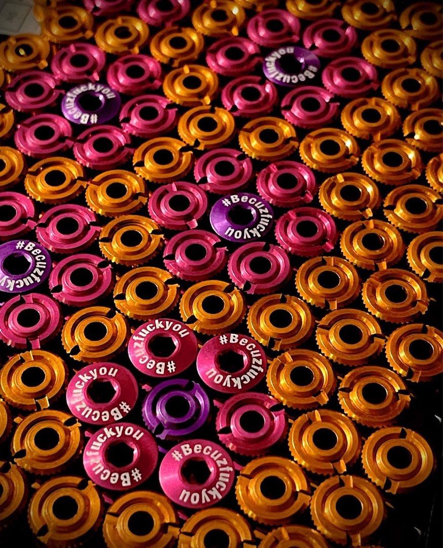 Rookiez #Becuzfuckyou Chainring Bolts